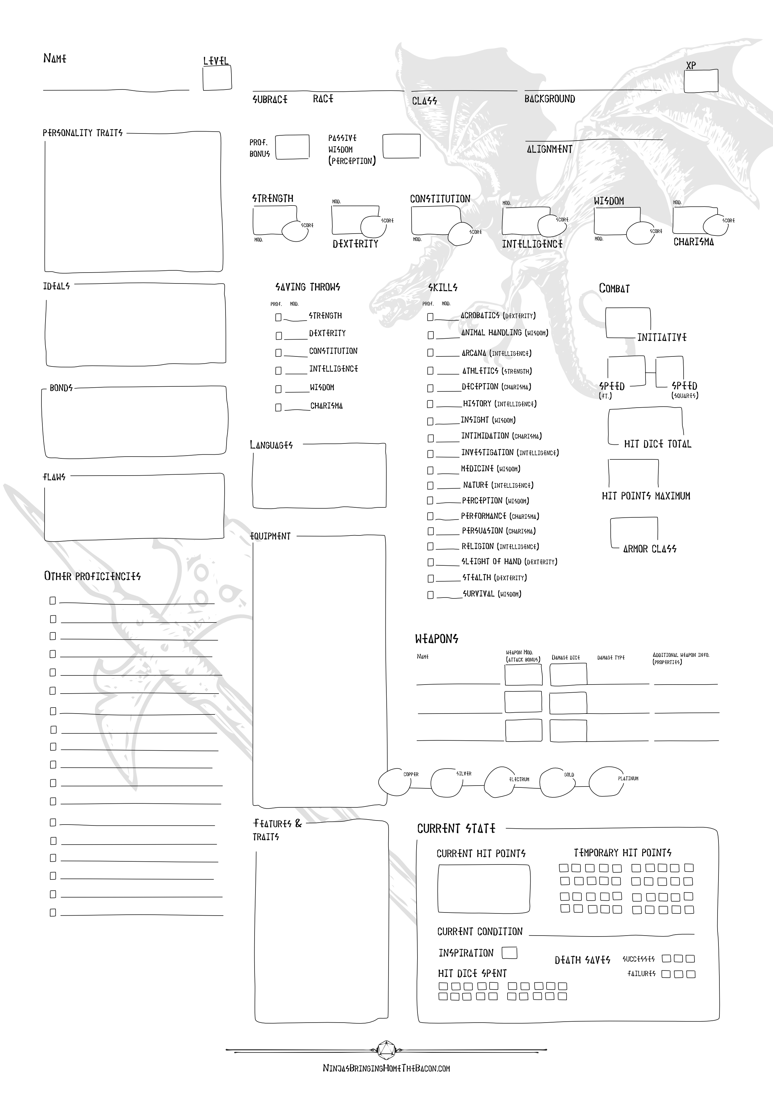 dnd character sheet